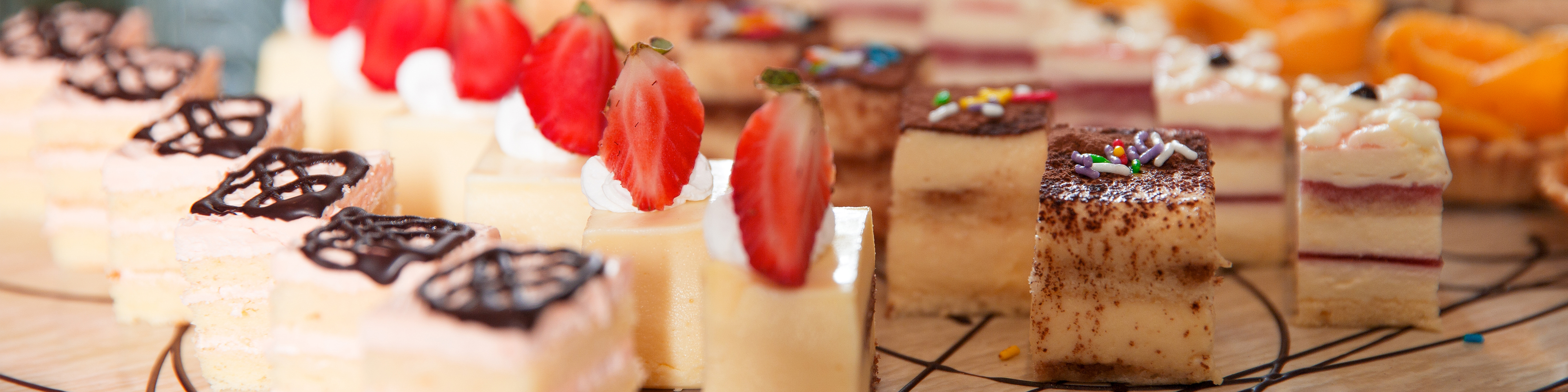 Selection of desserts